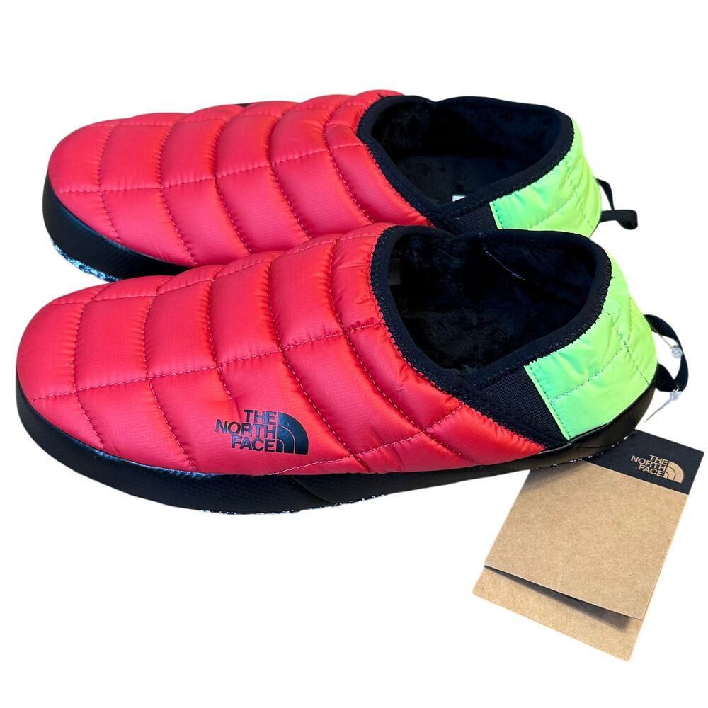 The North Face Slipper ThermoBall Traction Mule Puffer Quilted Horizon Red Men 8